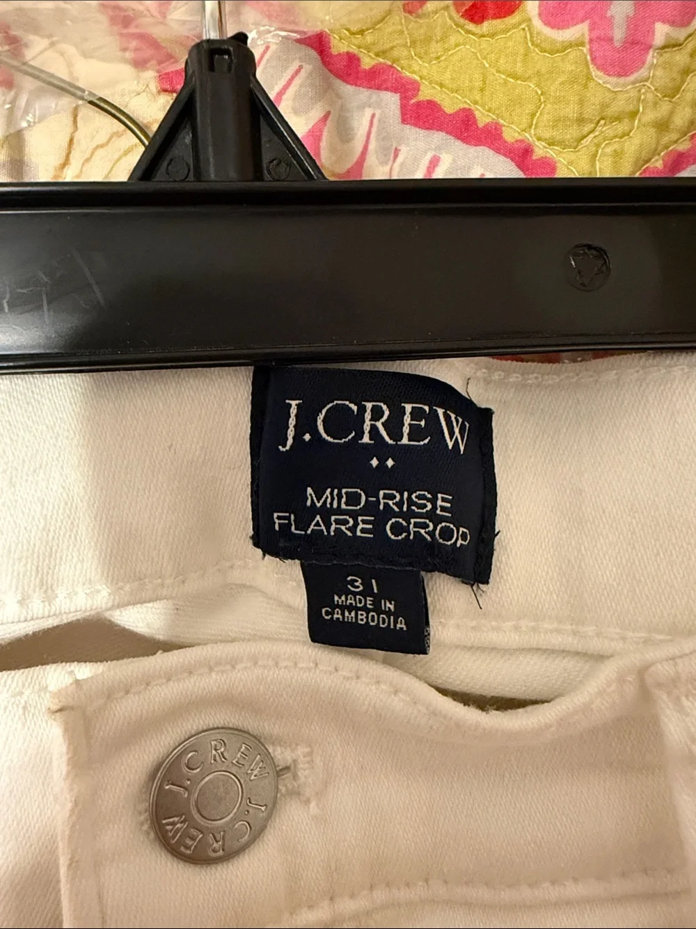J. Crew Off-White Flare Jeans